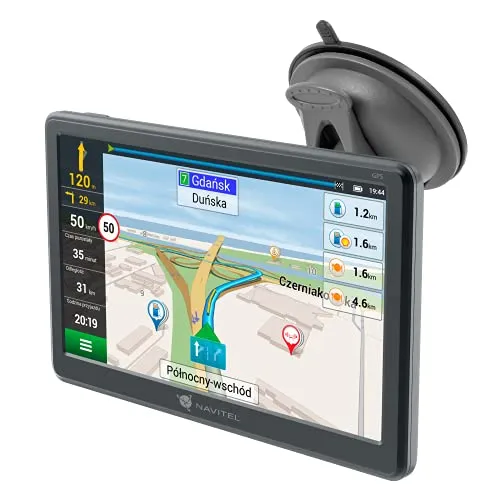 Navitel Auto Navigation E707 Magnetic - In Dash GPS-Navigation für Autos mit 7 Zoll TFT Touchscreen, Blitzerwarnungen und erweiterbarem Speicher bis zu 32 GB für eine sichere und komfortable Fahrt.
