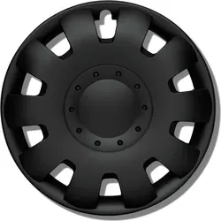 Kuglo Radkappen 17 Zoll Schwarz - 4 Stück Radzierblenden - Radkappen & Stahlfelgenringe: Einfache Installation ohne Werkzeuge, waschstraßenfest und schützend gegen Verblassen - ideal für eine stilvolle Fahrzeugverkleidung.