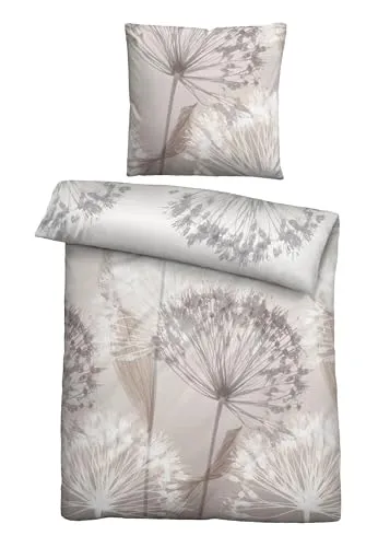 Biberna Bettwäsche Maria, Mako-Satin, 2-teilig in braun von biberna