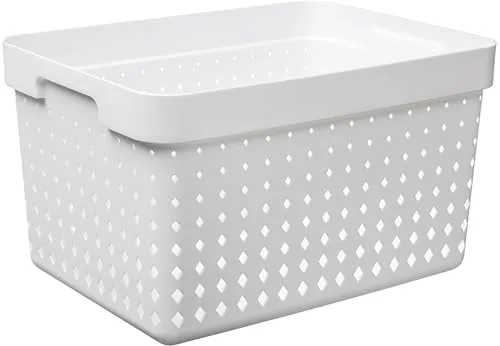 Plast Team Seoul Korb, Farbe: Weiß, Maße: 268 x 357 x 209 mm, Einheitsgröße