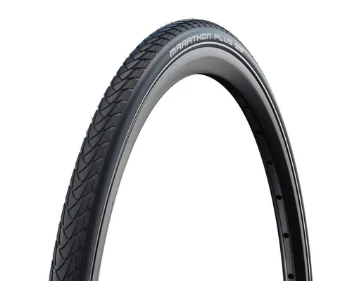 Schwalbe Marathon Plus hs440 24x1.0 - Fahrradreifen, pannensicher und ideal für Trekkingtouren dank hochwertiger Gummimischung.