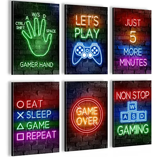 Novart Wandbilder Set Spielkonsole Gamer von Novart