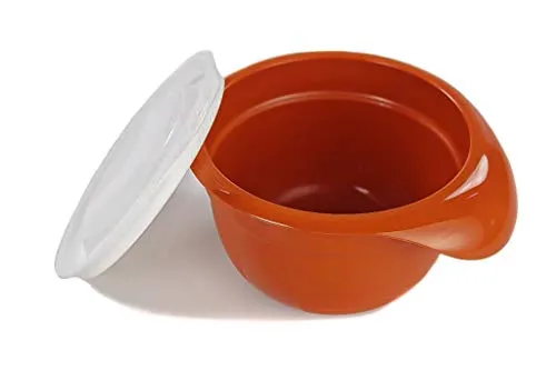 TUPPERWARE Rührschüssel Schüssel klein 650 ml terrraotta mit Deckel Combiplus