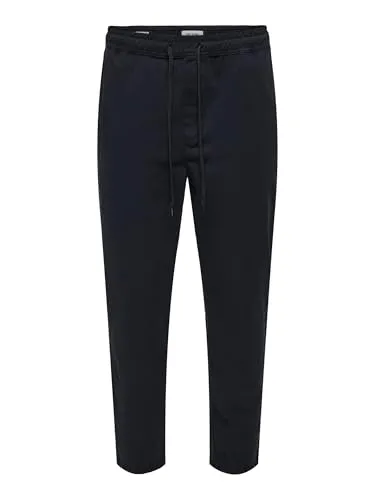 ONLY & SONS Chinos Tapered Fit Hose, Dunkles Marineblau, S