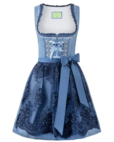 Stockerpoint Damen Beliva Mini Dirndl, blau, 38 in blau von Stockerpoint