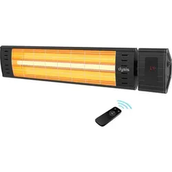 Dysis Terrasse Infrarot Heizstrahler 2300 W mit Fernbedienung – Schwarz
