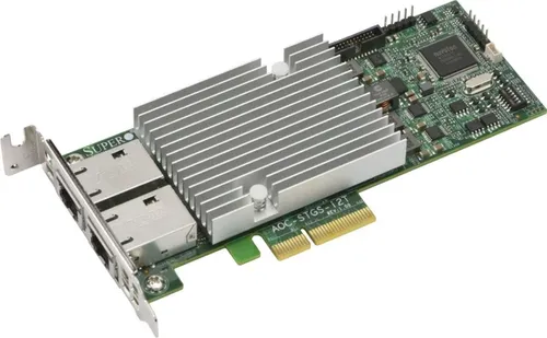 SUPERMICRO STANDARD LP2-PORT 10GBASET Netzwerkkarte - Zuverlässige Netzwerkkarte mit INTEL X550 für hochgeschwindigkeitsfähige Datenübertragungen. Ideal für professionelle Netzwerkinstallationen.