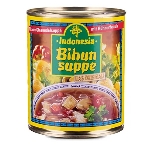 Indonesi Fertiggericht Bihunsuppe, Glasnudeln mit Hühnchen, 780g