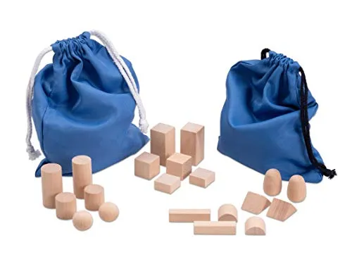 Betzold Lernspielzeug Geheimnisvoller Beutel - Entdecken und Lernen: Der Geheimnisvolle Beutel enthält 20 geometrische Figuren aus Naturholz. Ideal für die Förderung des Tastsinns und spielerisches Erkennen von Formen. Perfekt für den Einsatz in der Montessori-Pädagogik.