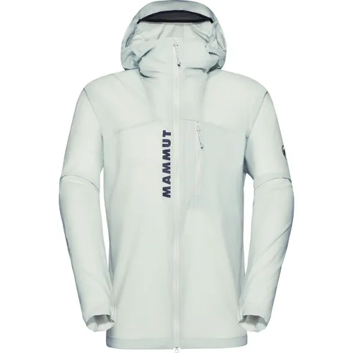 Mammut Aenergy WB Hooded Jacket Men - Leichte Funktionsjacke für Outdoor-Abenteuer - Funktionsjacken für Herren, ideal für Wandern und Klettern. Diese Jacke bietet optimalen Wind- und Wetterschutz, ist atmungsaktiv und aus recyceltem Material gefertigt.