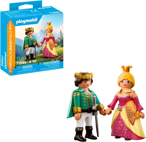 Playmobil® Prinz und Prinzessin (71886), Duo Pack Konstruktions-Spielset, (13 St), Made in Europe