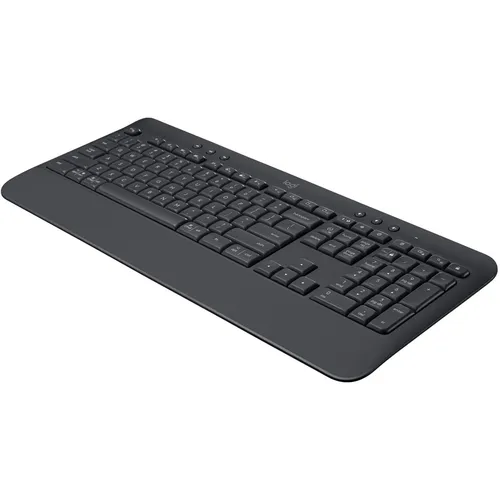 Logitech Signature K650 Graphite - Kabellose Tastatur mit CH-Layout - Tastatur für professionelles Arbeiten mit integriertem Nummernblock, kabellos dank Logi Bolt Technologie und Bluetooth, ideal für Windows und Mac.