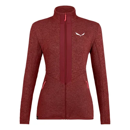 Salewa Fleecejacke Rocca 2 Polarlite - Weinrot für Damen - Funktionsjacke aus 280 g/m² Polarlite Fleece, weich, schnell trocknend und ideal für Outdoor-Aktivitäten. Perfekte Wärmeregulierung und minimaler Trocknungszeit für höchsten Komfort.