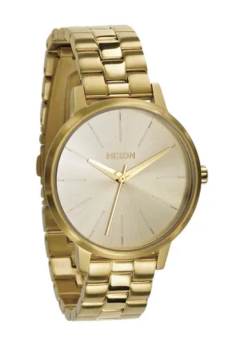 NIXON KENSINGTON Uhr all gold - Elegante NIXON KENSINGTON Uhr in All-Gold-Optik, ideal für jeden Anlass. Mit robustem Edelstahl-Gehäuse und 50m Wasserdichtigkeit ist sie sowohl stilvoll als auch funktional.