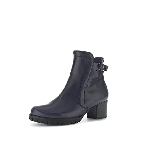 Gabor Damen Biker Boots, Frauen Stiefeletten,Wechselfußbett,Moderate Mehrweite (G),uebergangsstiefel,hoch,Midnight (Mic/CDF),39 EU / 6 UK