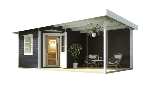 Weka Saunahaus Salo Sparset 7,5 kW OS Anthrazit