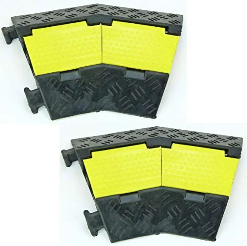 Kanal Kabelbrücke Kabelschutz ECO / 45° Bogen/Endstücke/Schlauchbrücke Kabelkanal für PKW & LKW (2 Bögen) 2