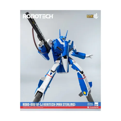 Robotech Actionfigur ROBO-DOU VF-1J Veritech (Max Sterling) 20 cm - Erlebe die faszinierende Welt von 'Robotech' mit dieser detailreichen Actionfigur. Mit 20 cm Höhe und hochwertigem Zubehör, ideal für Sammler und Fans. Lieferung in stilvoller Fensterbox.