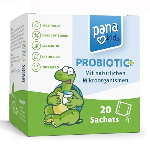 PanaKids Probiotic+ für Kinder ab 4 Jahren – Zuckerfreies Probiotikum mit Bananengeschmack