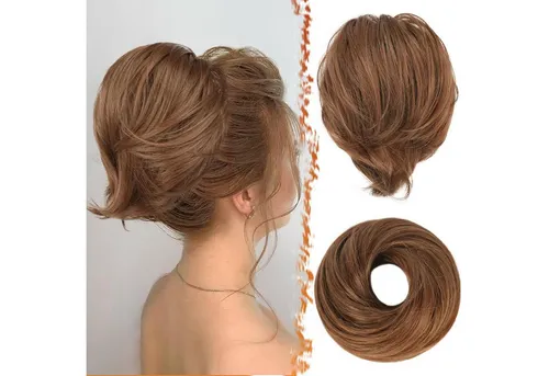 LuxusKollektion Kunsthaar-Extension Haarknoten Pferdeschwanz Verlängerung Gerades Synthetisch Kurz 20cm