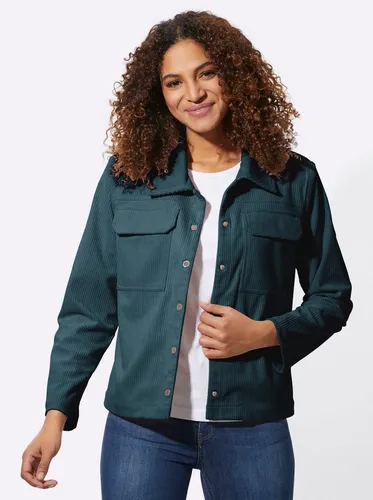 Witt Blusenblazer Cord-Blazer Langarm blau 40 von Witt