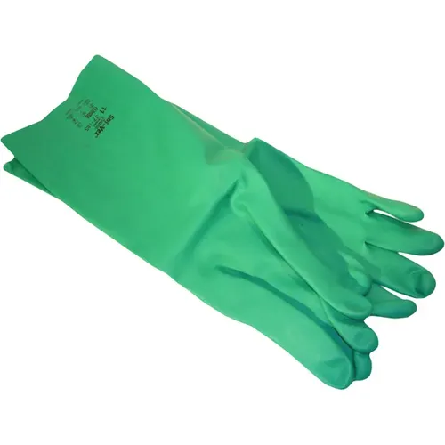 ReinigungsBerater Chemikalien Schutzhandschuhe Sol-Vex S Gr. 7, Nitrilhandschuhe mit Chemikalienschutz, 37 cm lang 37-185/7 12 Paar