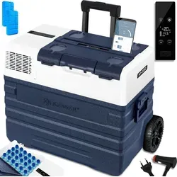 KESSER Thermobehälter - Elektrische Kühlbox mit APP-Steuerung - Kühlboxen & Kühltaschen mit APP-Steuerung, ideal für Outdoor-Abenteuer, bietet Platz für Lebensmittel und Getränke, mit Aufladefunktion für Handys und bis zu -20°C Kühlleistung.