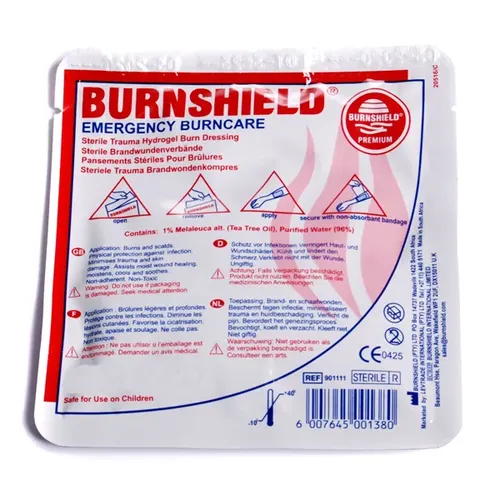 Leina Werke Notfall Brandgel Leina BurnShield Hydrogelverband 2,5x50 cm für Erstversorgung von Verbrennungen und Schürfwunden 41080