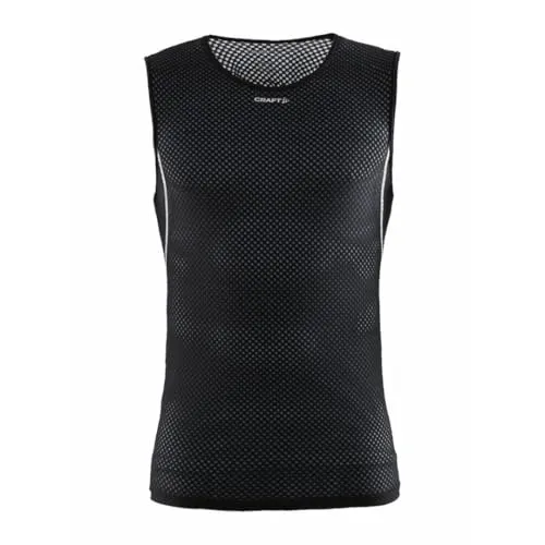 Craft Cool Mesh Superlight Ärmelloser Baselayer Herren schwarz - Unterhemden aus funktionellem Mesh für optimale Belüftung und Kühlung, ideal für Sport und Training.