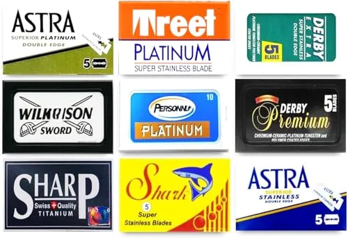 Razor Blades Club Rasierklingen, Probepackung mit 50 Rasierklingen