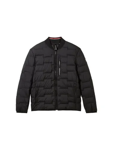 TOM TAILOR Herren Steppjacke im Bomber-Style - Funktionsjacke mit seitlichen Taschen, ideal für Übergangszeiten. Hergestellt aus 20% recyceltem Polyester, schützt vor Wind und Kälte.
