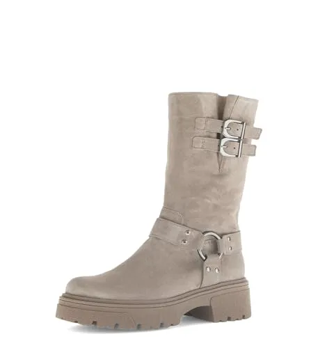 Gabor Damen Chelsea Boots, Altsilber, 39 EU - Elegante Chelsea Boots aus hochwertigem Lackmaterial, ideal für stilvolle Auftritte. Mit flachem Absatz und komfortablem Innenfutter, perfekt für jeden Tag.