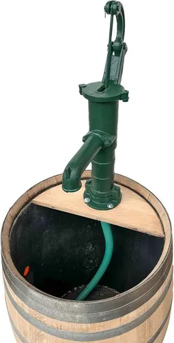 Produktbild Temesso Regenfasspumpe Handschwengelpumpe groß grün