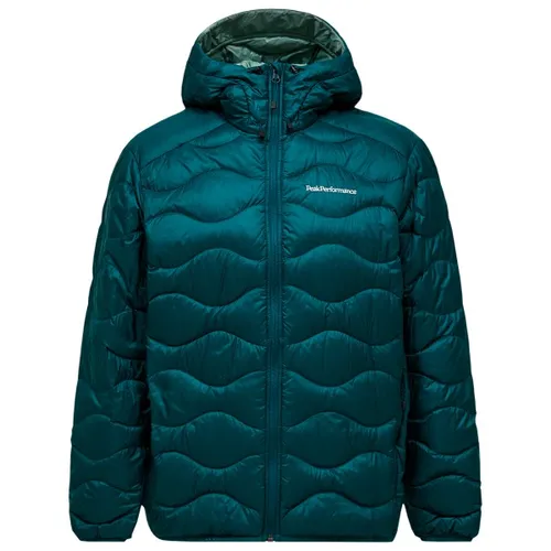 Peak Performance Helium Down Hood Jacket - Daunenjacke in Blau, Gr. L - Hochwertige Daunenjacke in Blau, Größe L mit Kapuze. PFC/PFAS-frei und isolierend, ideal für den Alltag. Hergestellt aus strapazierfähigem Polyamid mit DWR-Imprägnierung. Entdecken Sie weitere Angebote von Peak Performance bei Bergfreunde.de!