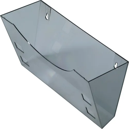 HELIT Stehsammler Wandhalter A4+A5/A6 grau transparent