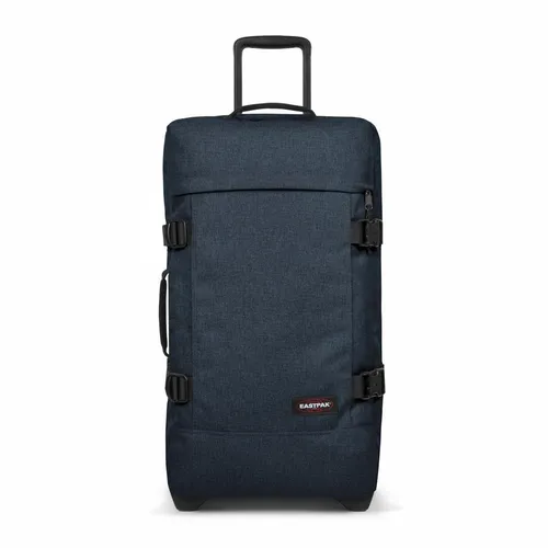 Eastpak TRANVERZ M Koffer - Triple Denim (Blau) - Handgepäck mit 78 L Volumen, großen Doppeldeckfächern und TSA-Schloss für sicheres Reisen. Ideal für unterwegs, leicht zu verstauen und mit Kleidergurten zur optimalen Organisation.