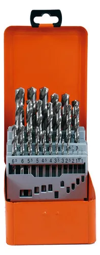 Projahn Bohrerkassette 1-13/0,5 mm HSS-G 25-tlg - Zubehör für Elektrowerkzeug: Robuste 25-tlg. HSS-G Bohrerkassette mit geschliffenen Spiralbohrern für lange Lebensdauer, ideal für präzise Arbeiten.