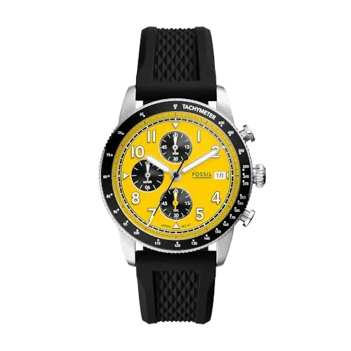 Fossil Sport Tourer Herren Uhr - Armbanduhren für Herren mit 42-mm-Gehäuse, wasserdicht bis 50 m – ideal für sportliche Aktivitäten und Schwimmen.