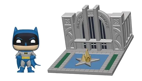Batman mit Hall of Justice 09 - Funko Pop! Vinyl Figur - Sammelfigur von Batman aus der beliebten Pop! Reihe, ideal für Fans und Sammler, aus hochwertigem Vinyl gefertigt.