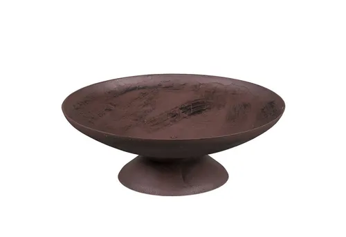 Thermoflux Feuerschale ZYTHFF90 - Grills: Runde Feuerschale mit Edelrost-Optik für romantische Abende und als Pflanzschale nutzbar, spendet Wärme und Licht.