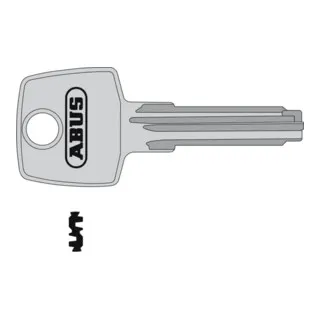 ABUS Schlüsselrohling EC550, eckig Messing neusilber