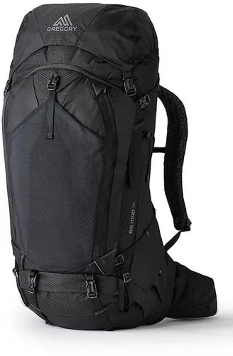 Gregory Men's Baltoro 75 - Trekkingrucksack obsidian black LG - Rucksack für Herren mit 75 Liter Volumen, ausgestattet mit dem innovativen FreeFloat-A3-Tragesystem für maximalen Tragekomfort und individuelle Anpassbarkeit beim Wandern.