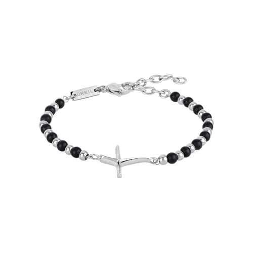 Breil Armband CODE für Herren aus Edelstahl mit Onyx von Breil
