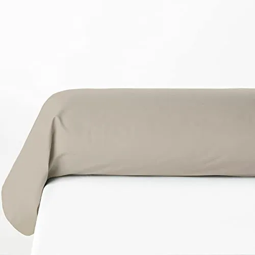 Stück Nackenrollenbezüge aus 100% Baumwolle, weich, atmungsaktiv und waschbar, dicht gewebt, Hellbeige, Größe 85x185 cm, Oeko-TEX Zertifiziert 2