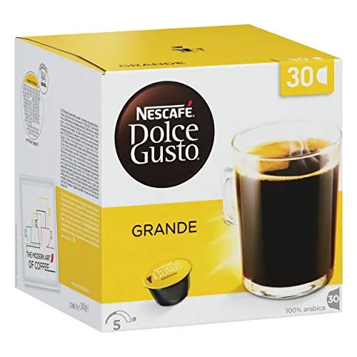 Nescafé Dolce Gusto Grande Vorratsbox, Kaffee, Cafe mit Crema, Kaffeekapseln, 30 Kapseln