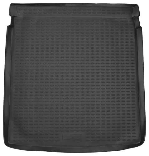 WALSER XTR Kofferraumwanne für VW Passat (B7) Limousine 2010-2015 - Maßgeschneiderte Antirutschmatte für optimalen Kofferraumschutz. Robuste Gummimatte mit hohem Rand für beste Abwehr gegen Flüssigkeiten und Schmutz. Pflegeleicht und langlebig – ideal für Transporte.