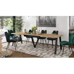 Design Esstisch ZAV-1 Eiche Artisan - Ausziehbar von 140-290 cm - Esszimmertisch ausziehbar, ideal für bis zu 10 Personen – perfekt für gesellige Abende oder den täglichen Gebrauch. Modernes, minimalistisches Design und pflegeleichte Oberfläche für ein harmonisches Zuhause.