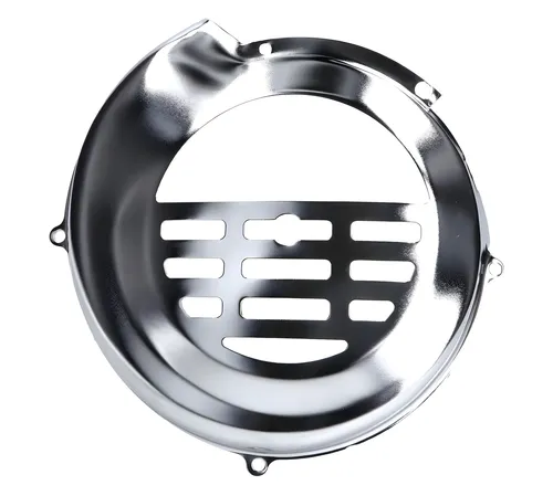 Lüfterabdeckung Edelstahl poliert für Vespa PK / V50 / Primavera / ET3 / Ape