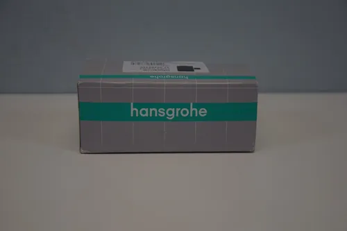 hansgrohe Fixfit Schlauchanschluss 26455340, Rückverhinderer und Kunststoffwinkel, brushed black chrome - Sanitärinstallation mit Rückverhinderer, sorgt für sicheren Wasserfluss und verhindert Rückstau, ideal für moderne Badezimmer.