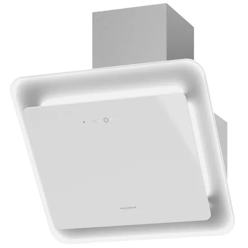 Oranier kleine weiße schräge Umluft Glas Wandhaube 60 cm Savina